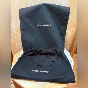 Dolce & Gabbana Black Drawstring Bags